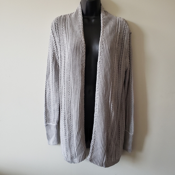 Magaschoni Open Knit Cardigan Sweater - Picture 2 of 14